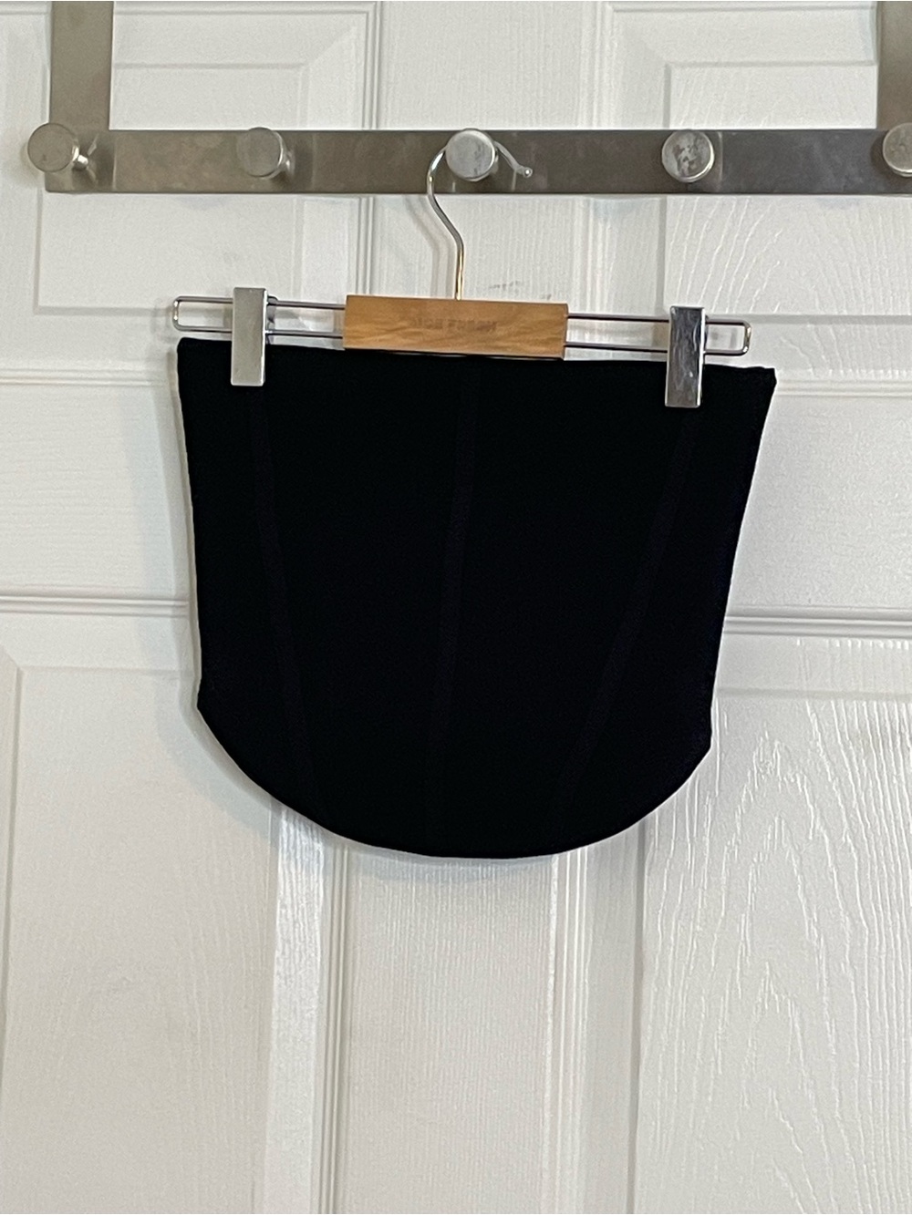Aritzia Babaton Black Sculpt Knit Bandeau Bustier Tube Top Size XS